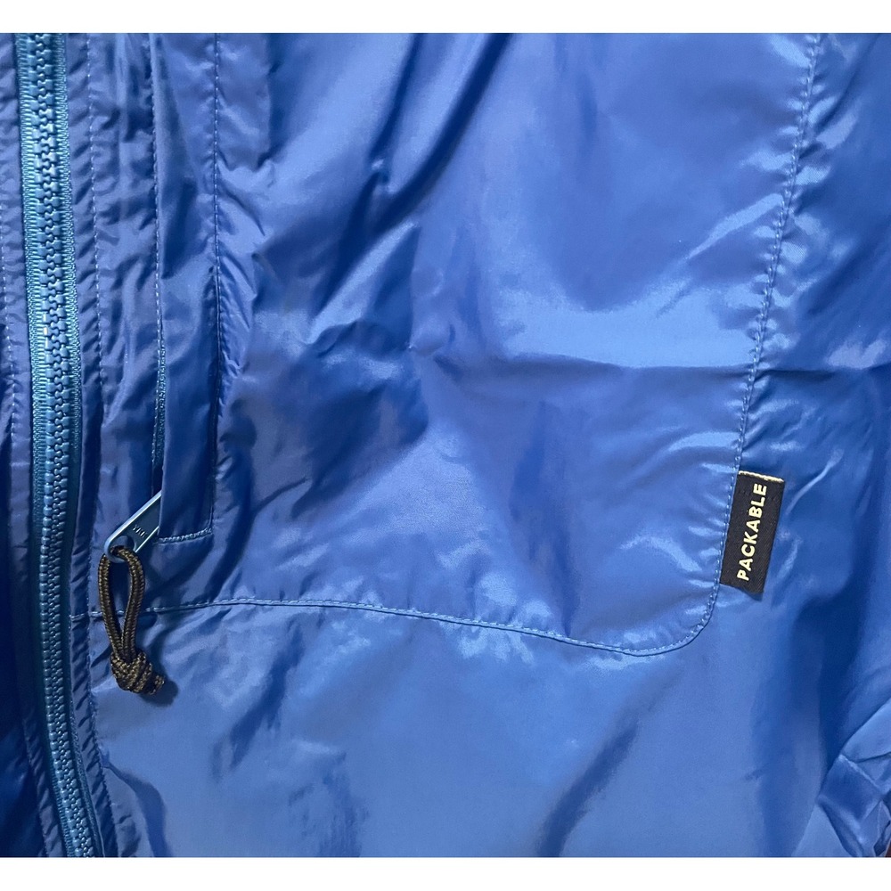 Columbia Sportswear Mens Blue Black Packable Windbreaker Jacket Full Zip Size L - Picture 4 of 11